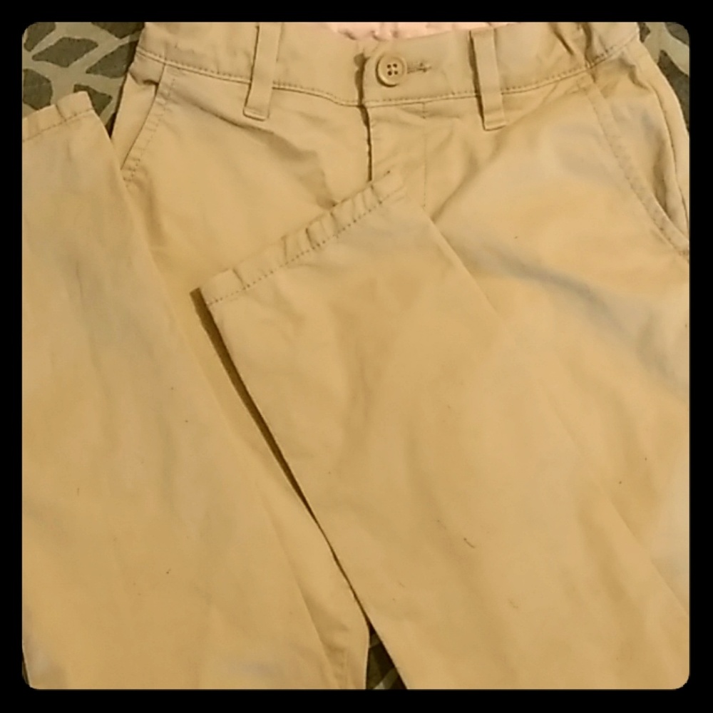 Girls khaki pants.